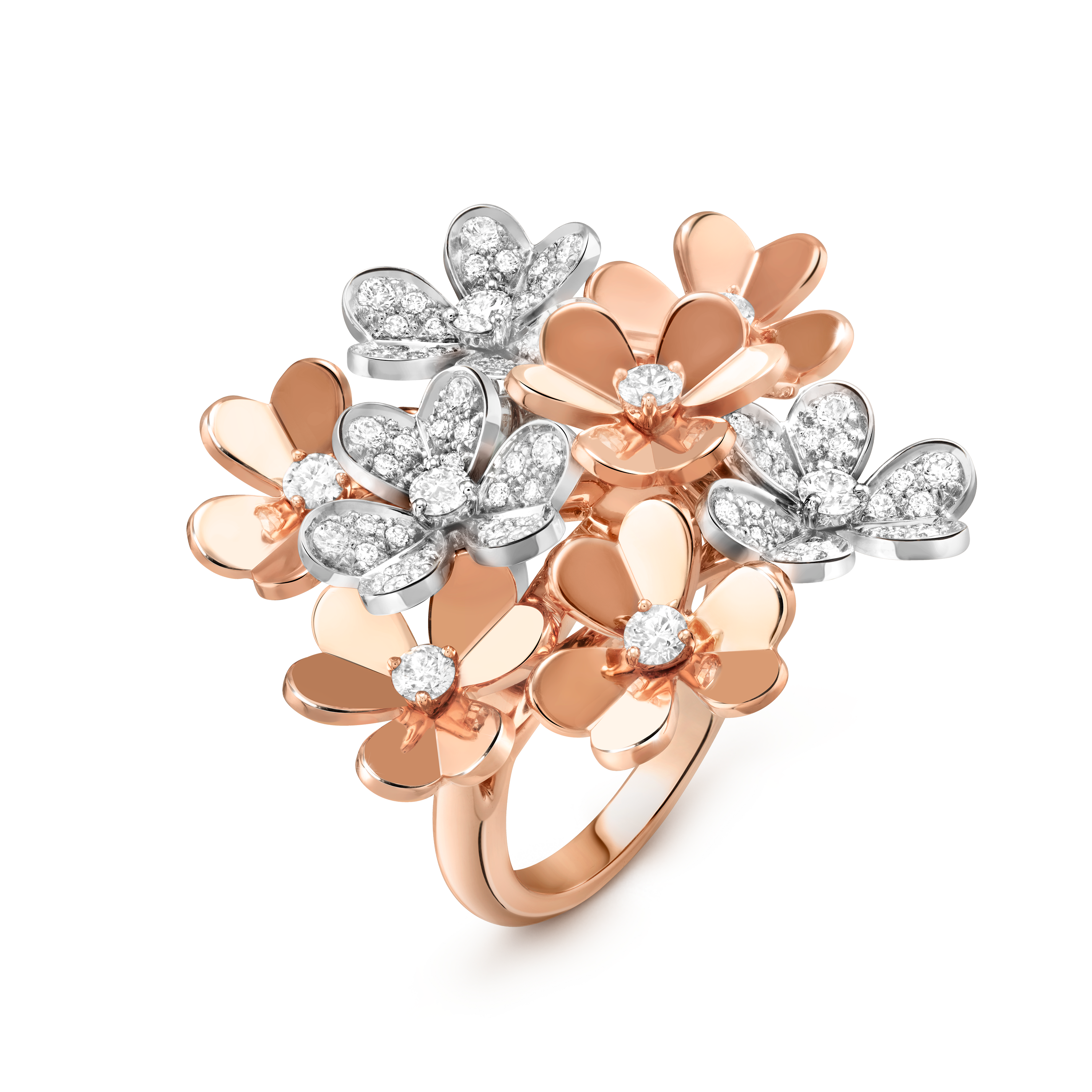 Bague Frivole, 8 fleurs