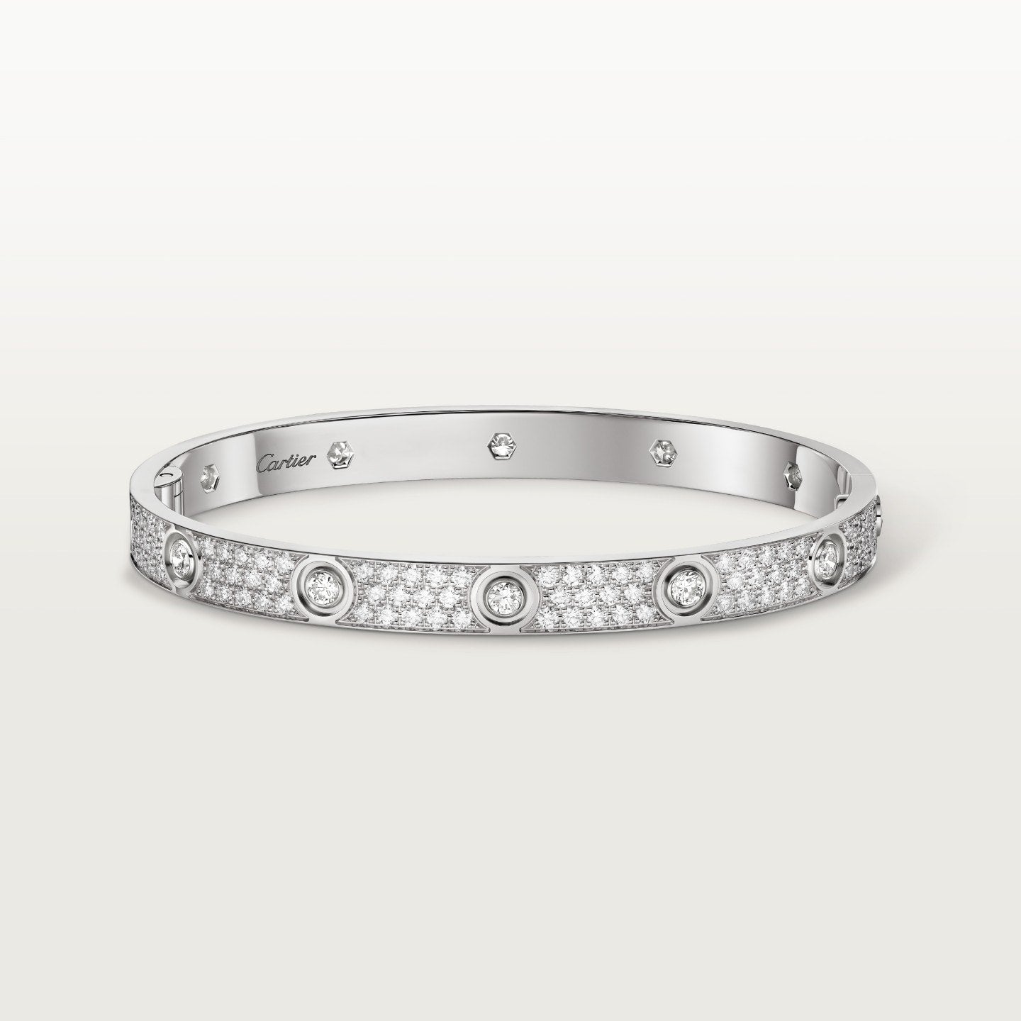 Bracelet LOVE, modèle classique, pavé, 10 diamants