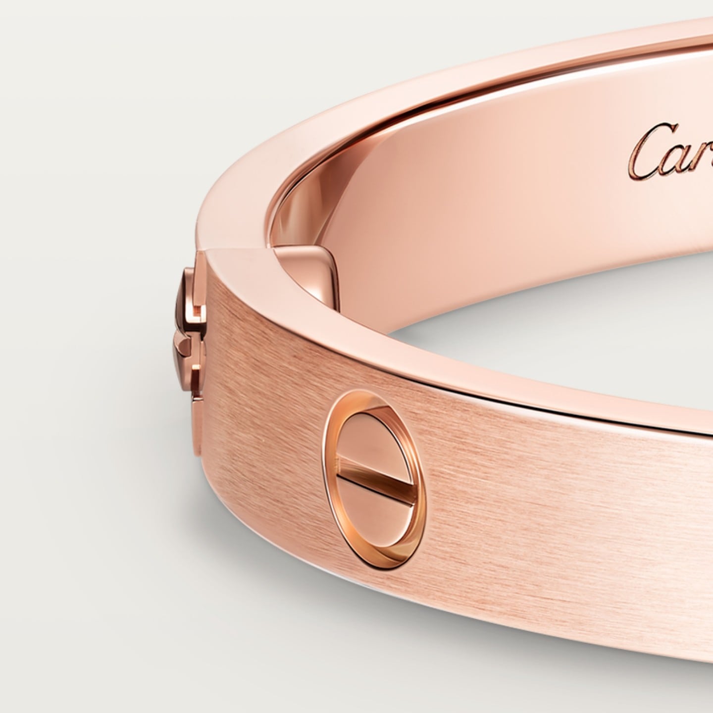 Bracelet LOVE, modèle classique, finition brossée, 4 diamants