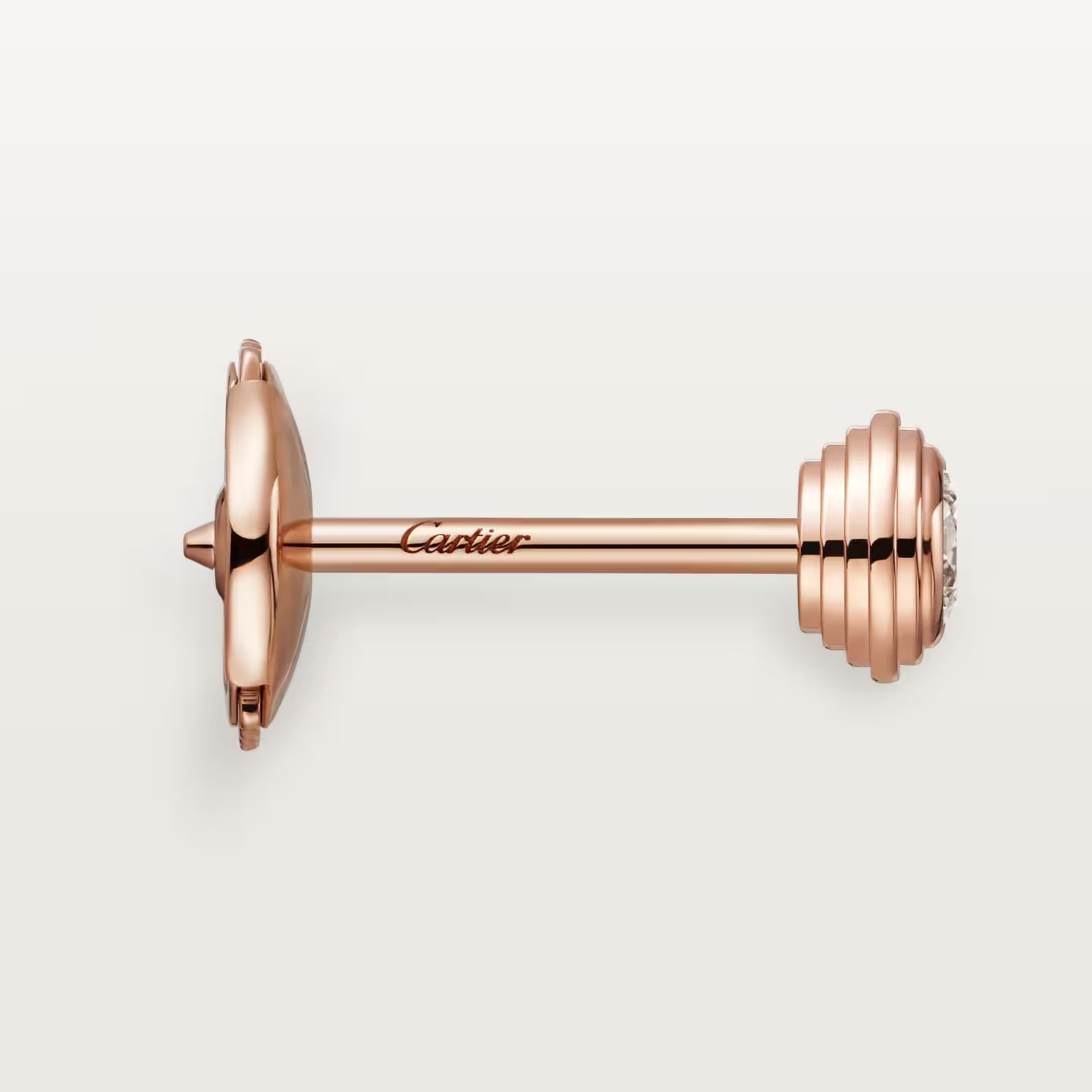 Puces d'oreilles Cartier d'Amour, 2 diamants taille brillant, petit modèle