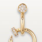 Boucles d'oreilles Juste un Clou, double, diamants