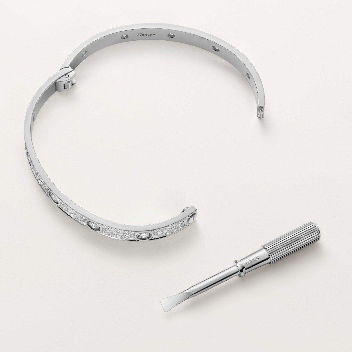 Bracelet LOVE, modèle classique, pavé, 10 diamants