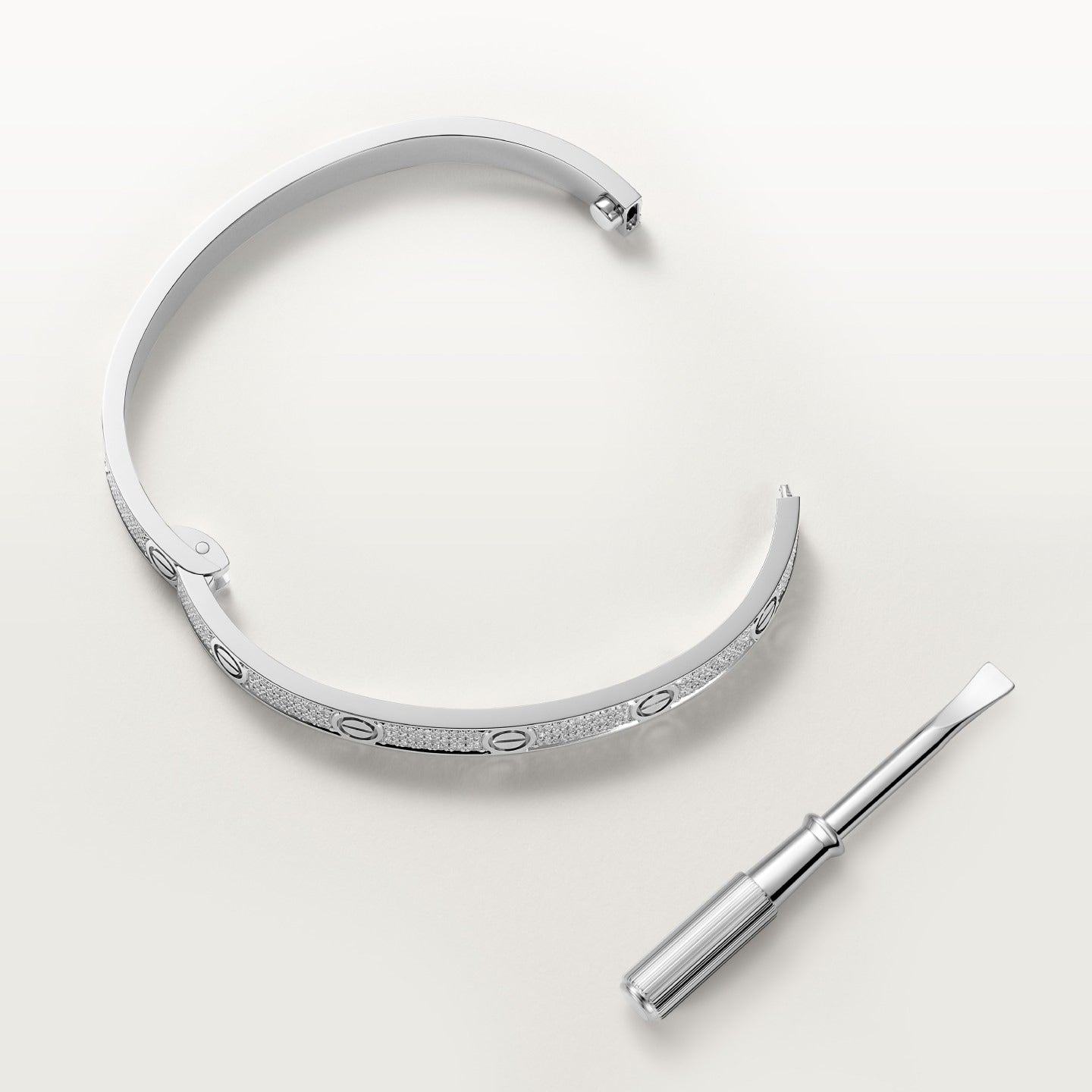 Bracelet LOVE, moyen modèle, pavé