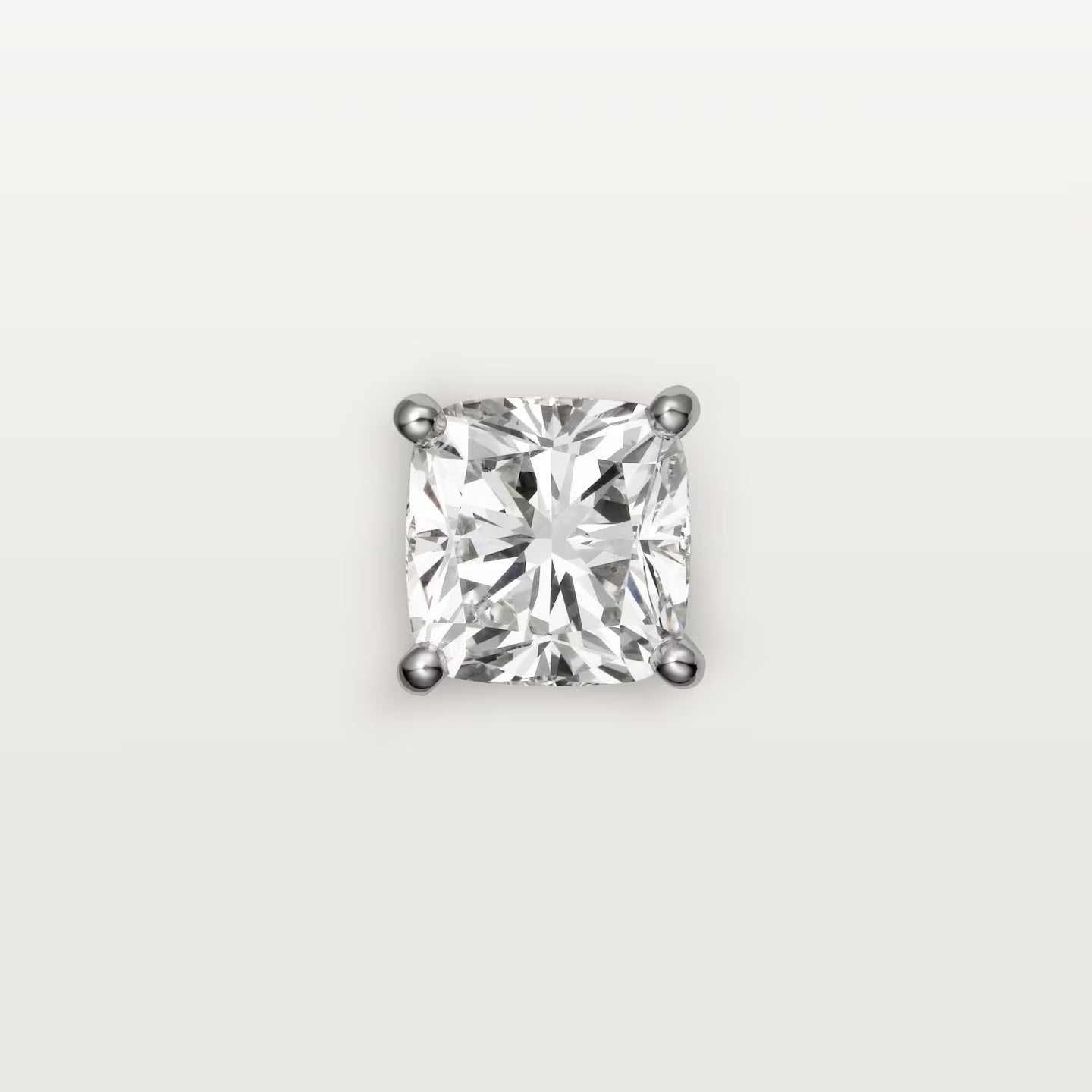 Puces d'oreilles 1895, 2 diamants taille coussin