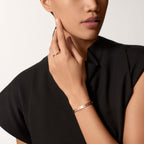 Bracelet LOVE, modèle classique, finition brossée, 4 diamants